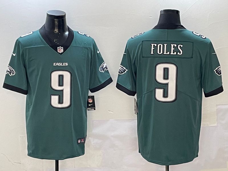 Men Philadelphia Eagles #9 Foles Green Second generation 2025 Nike Limited NFL Jersey style 1->philadelphia eagles->NFL Jersey